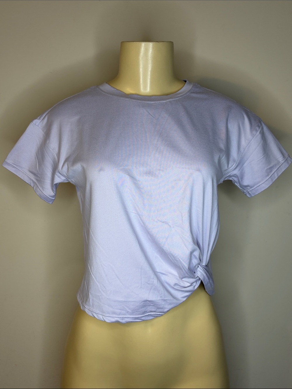 Yogalicious Girls Lavender Knot-Front Tee Size L-12